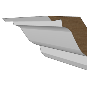Gootlijst 06 120x40mm Meranti of Grenen