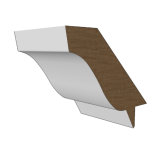 Gootlijst 15 125x40mm Meranti of Grenen