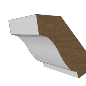 Gootlijst 16 125x40mm Meranti of Grenen