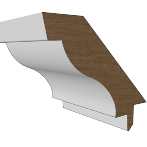 Gootlijst 26 165x40mm Meranti of Grenen