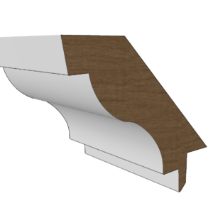Gootlijst 29 165x40mm Meranti of Grenen
