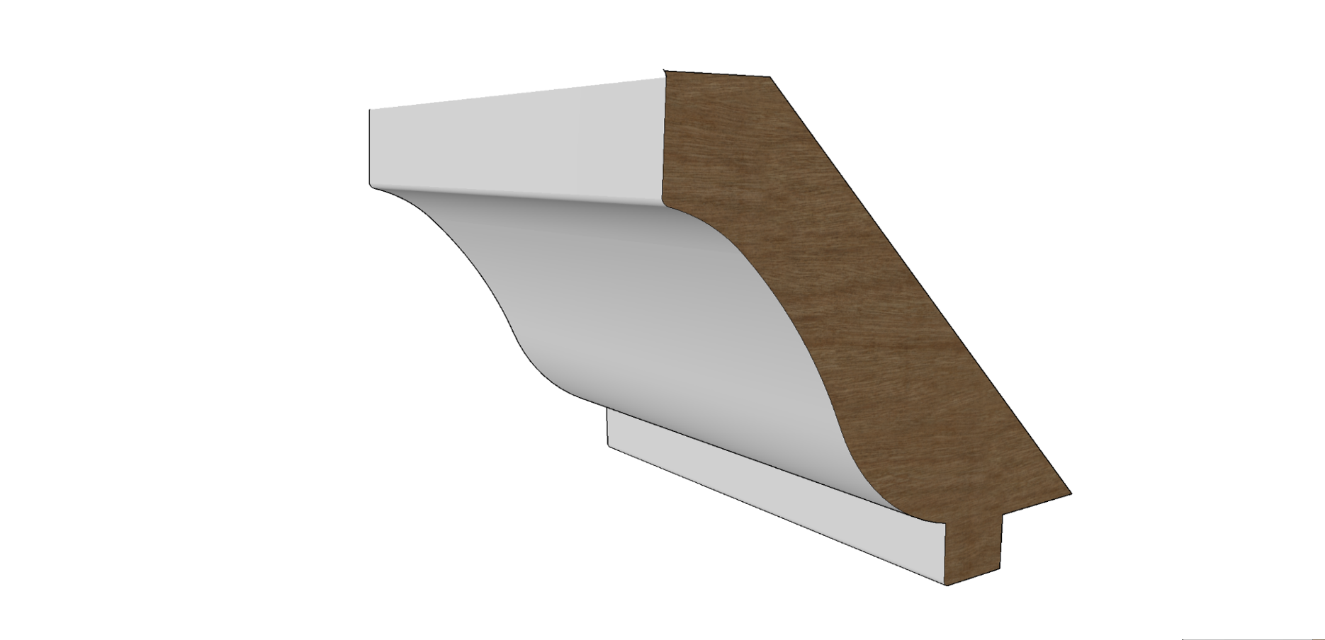 Gootlijst 32 120x40mm Meranti of Grenen