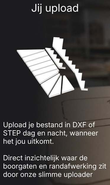 Geuploade CAD onderdelen om te bestellen